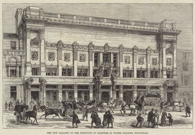 Det nye galleri af Institute of Painters in Water Colours, Piccadilly af Frank Watkins